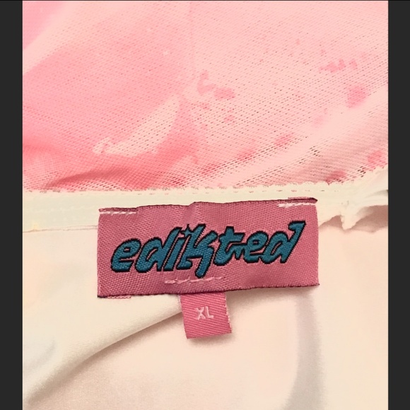 Edikted Evelyn Printed Mesh Bra tank top size XL - Picture 4 of 8